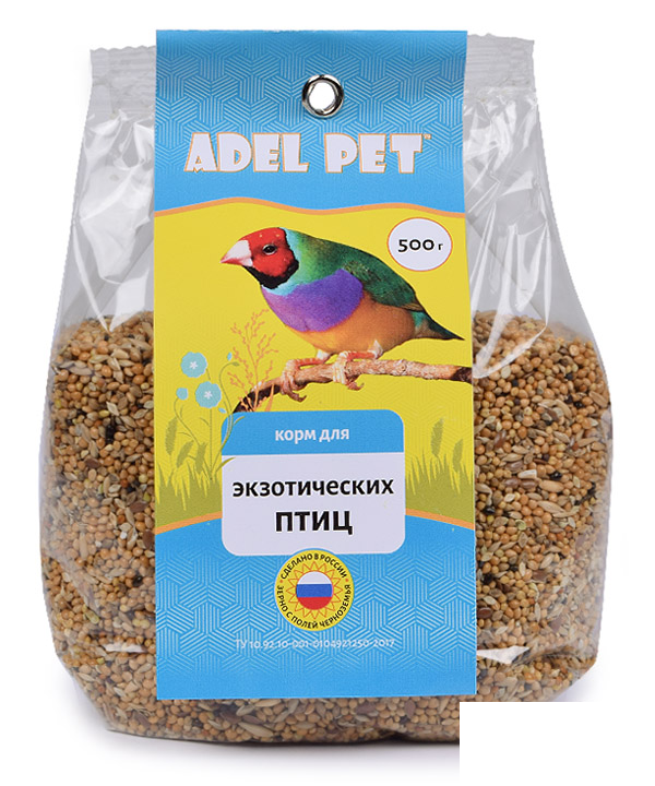 Корм для экзотических птиц ADEL PET 500 г