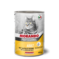 Консервы для кошек Morando Professional Adult паштет с курицей и индейкой 400 г