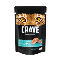 Влажный корм Crave для взрослых кошек, с лососем, 70 г